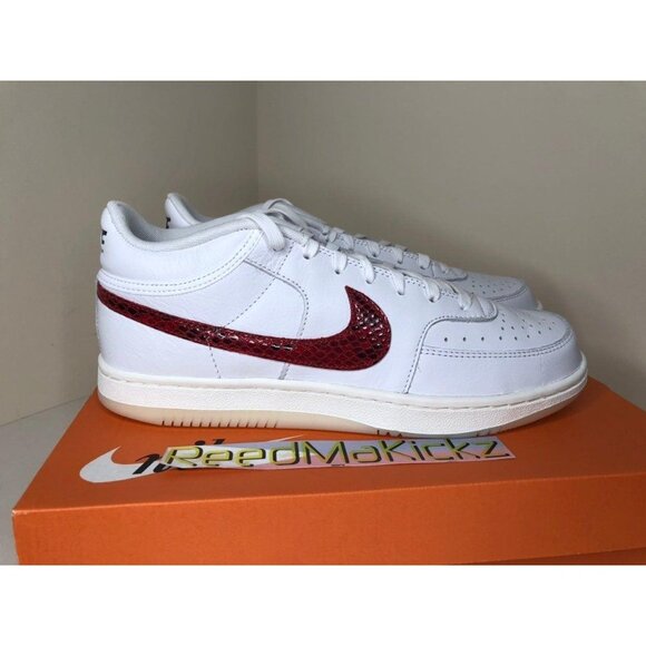 Nike Sky Force 3/4 Snakeskin White Blue Red Mens Sizes CW7074 100 - Picture 3 of 5